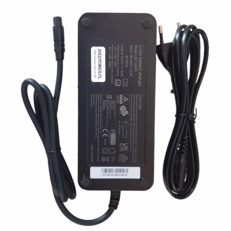 E-bike Charger for Qwic Premium 3 PIN 36V 2A