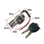 Universal Battery Lock with Ignition for Electric Bike, Motorcycle, Scooter Samsung SDI