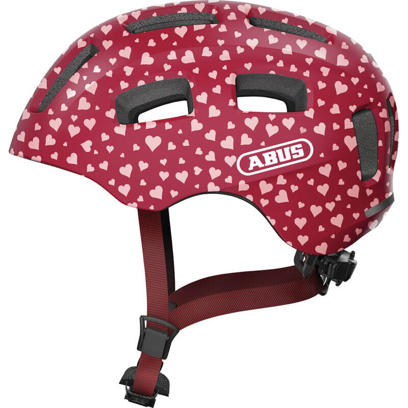 Abus Youn-I 2.0 Cherry Heart Kids Bike Helmet Abus Youn-I 2.0 Cherry Heart Kids Bike Helmet