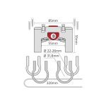 Adapter Klickfix na kierownicę z blokadą