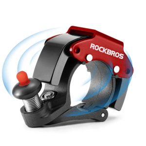 Rockbros Bike Bell 100dB for 22.2 mm Handlebar red