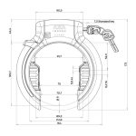 AXA Imenso Large 75 mm Frame Lock, ART 2